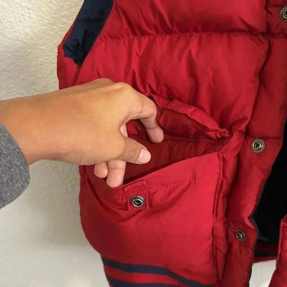 Polo Ralph Lauren Kids Boy’s Reversible Puff Feathers Down Vest Full Zip - Picture 8 of 11